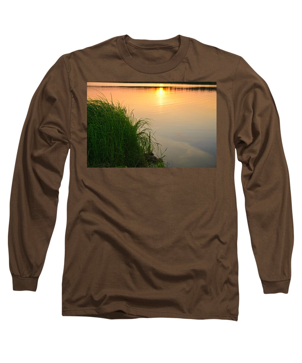 Landscape Long Sleeve T-Shirt featuring the photograph Farewell to the June day by Michael Goyberg