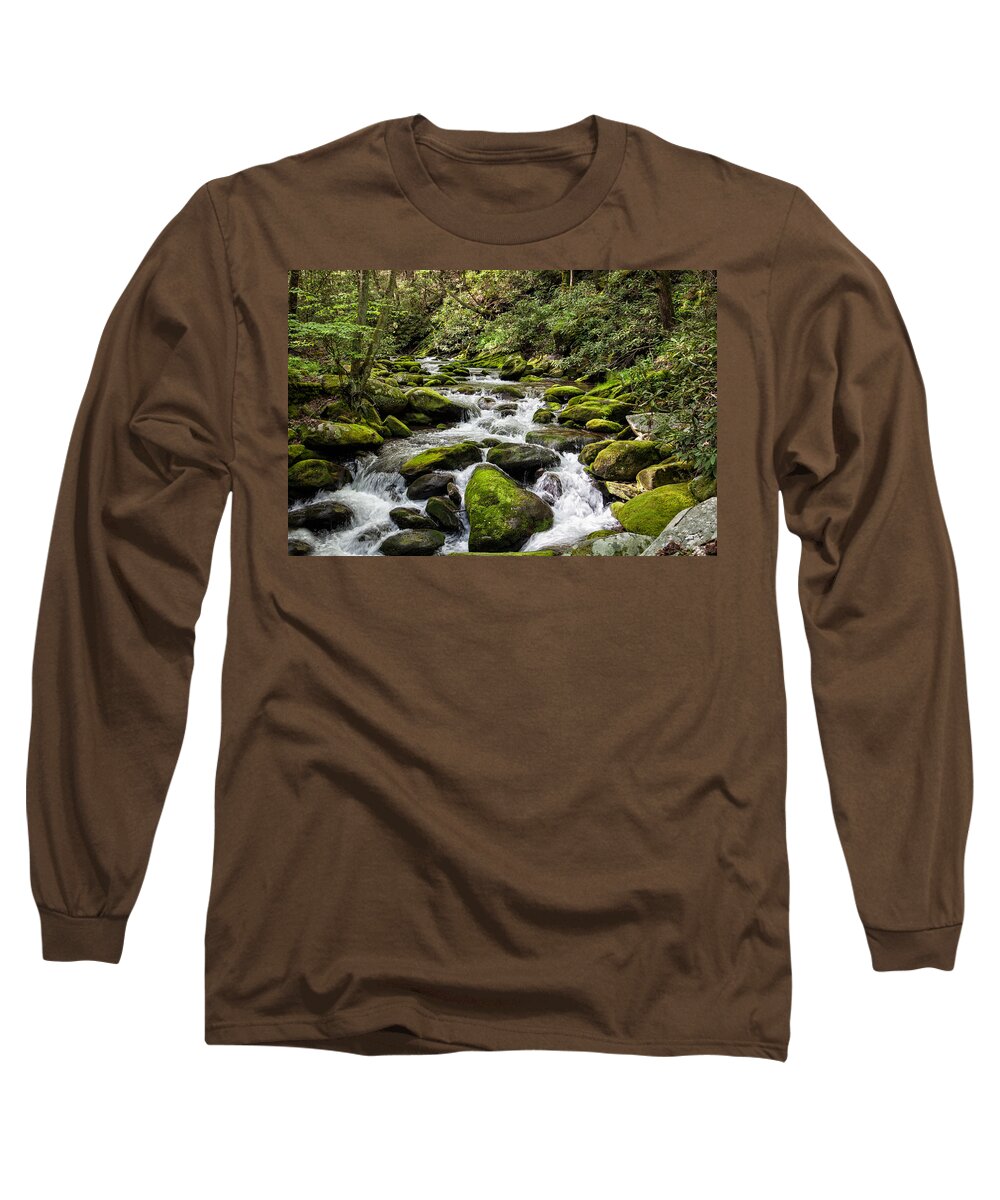 2012 Long Sleeve T-Shirt featuring the photograph Mossy Creek by Ronald Lutz