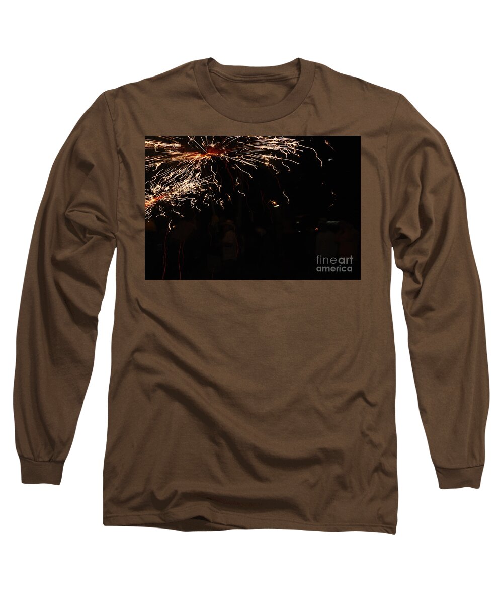 Fuego Long Sleeve T-Shirt featuring the photograph Painting by Agusti Pardo Rossello