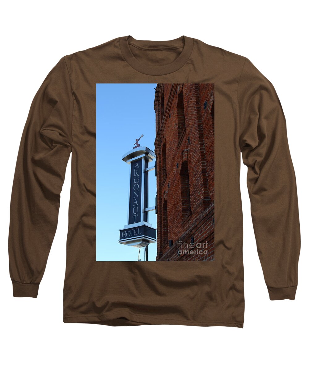 San Francisco Long Sleeve T-Shirt featuring the photograph The Argonaut Hotel At Fishermans Wharf . San Francisco California . 7D14101 by Wingsdomain Art and Photography