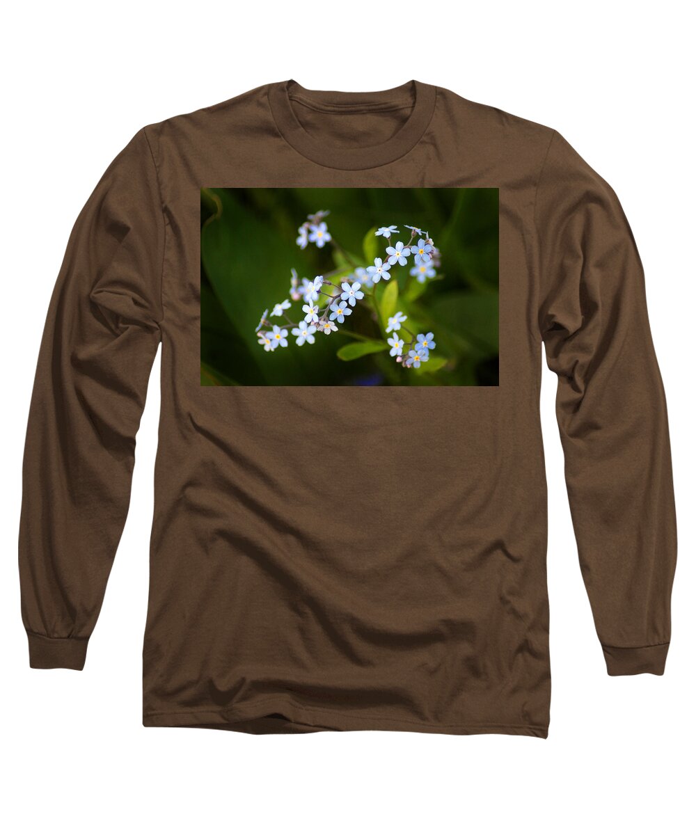 Forget-me-nots Long Sleeve T-Shirt featuring the photograph Tiny Dancers by Bill Pevlor