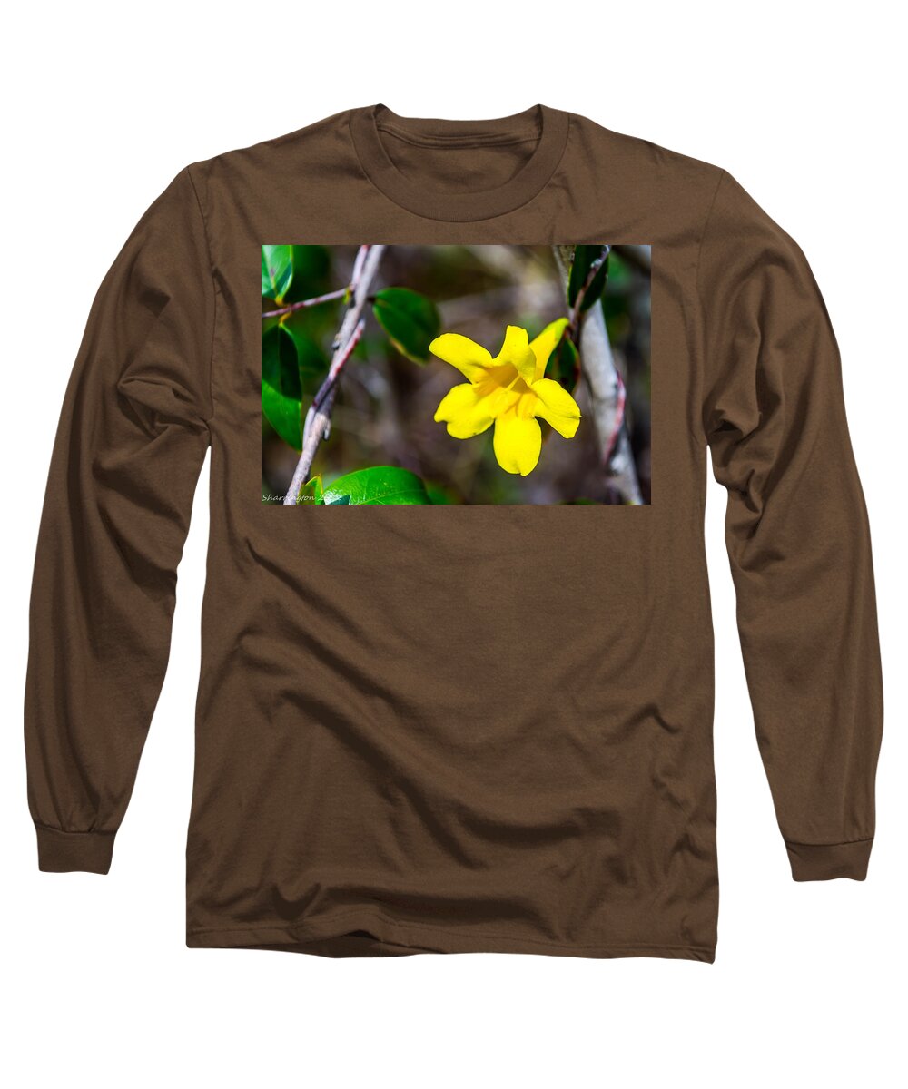 Flowers Long Sleeve T-Shirt featuring the photograph Yellow by Shannon Harrington
