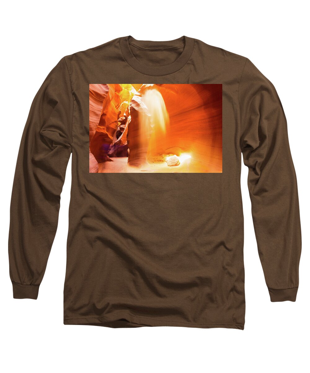 Landscape Long Sleeve T-Shirt featuring the photograph Antelope canyon #1 by Hisao Mogi