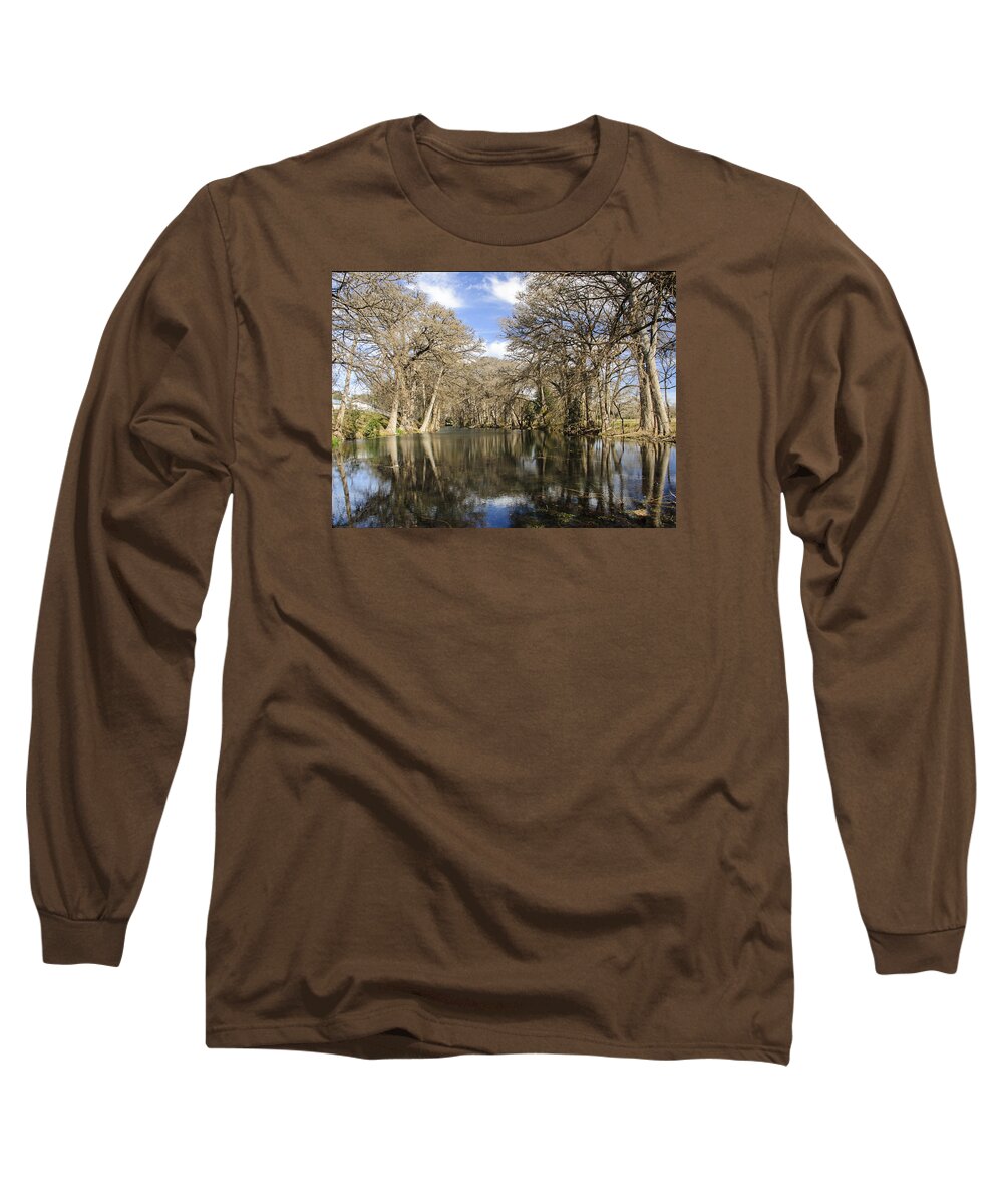 River Long Sleeve T-Shirt featuring the photograph Rio Frio in winter #2 by Brian Kinney