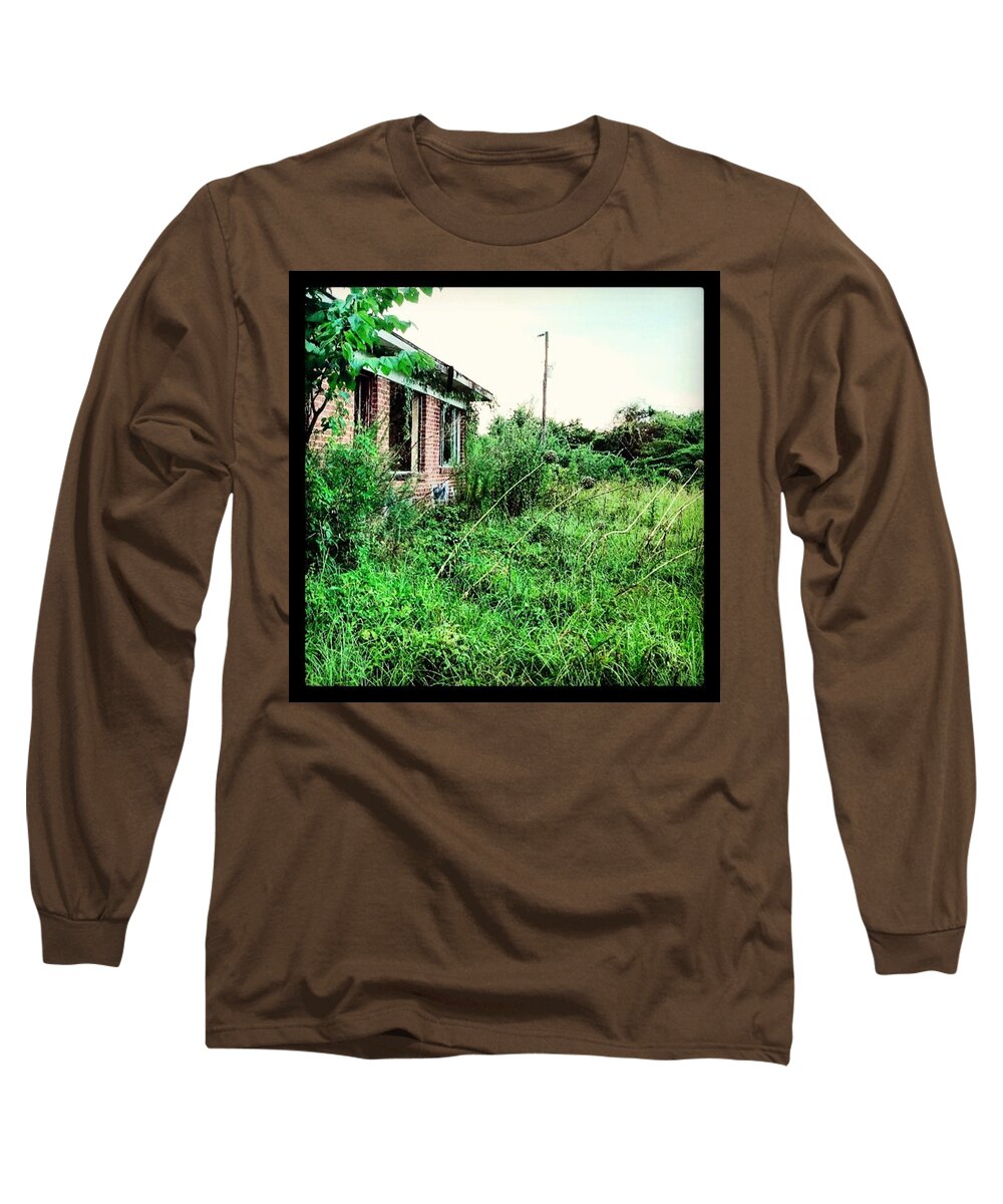 Abandoned Long Sleeve T-Shirt featuring the photograph Abandoned by Haley Marie Theoboldt