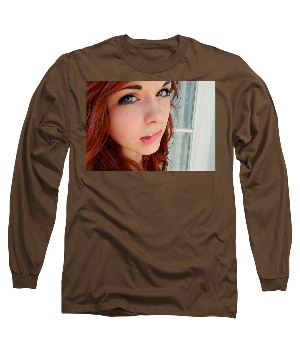 Model Long Sleeve T-Shirt featuring the photograph Model #73 by Jackie Russo
