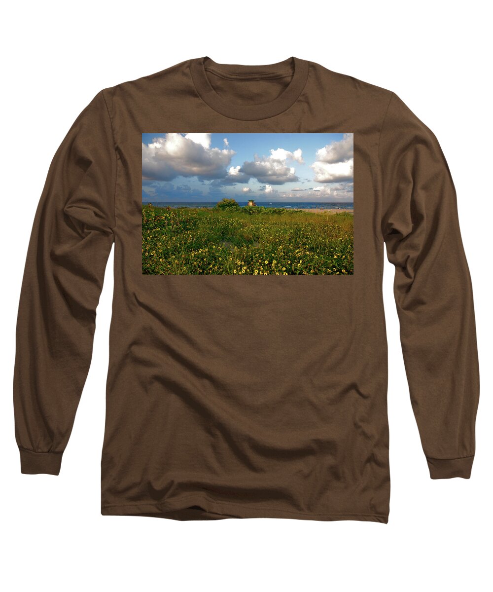 Sunflowers Long Sleeve T-Shirt featuring the photograph 8- Sunflowers In Paradise by Joseph Keane