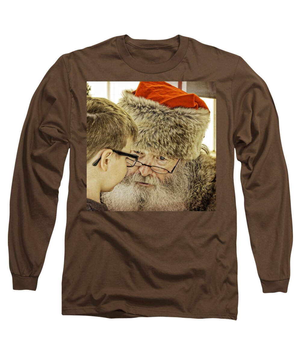 Santa Long Sleeve T-Shirt featuring the photograph A Childs Christmas Wish by Sandra Selle Rodriguez