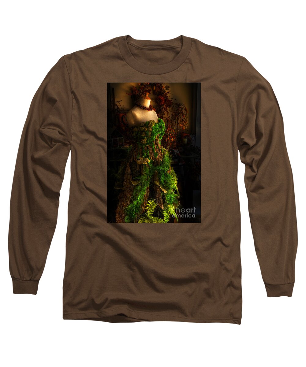 A Gown For A Faerie Princess Long Sleeve T-Shirt featuring the digital art A Gown for a Faerie Princess by William Fields