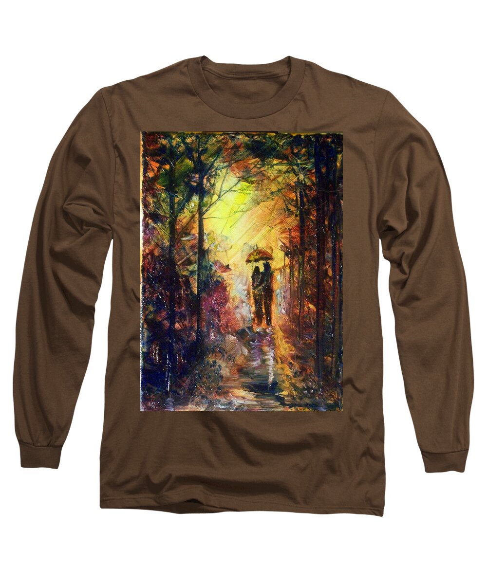 Art Long Sleeve T-Shirt featuring the painting After The Rain by Raymond Doward