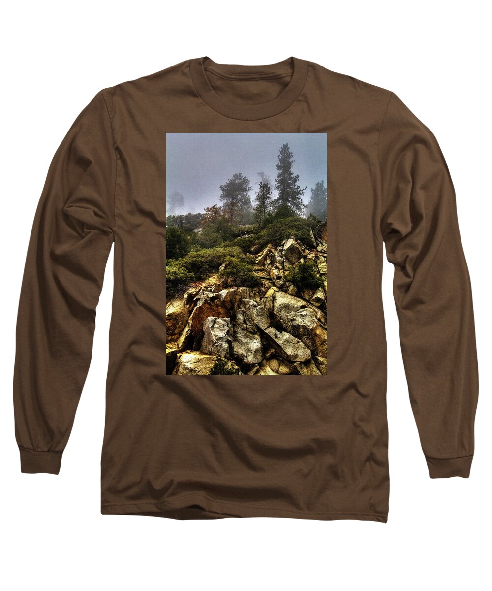 California Long Sleeve T-Shirt featuring the photograph Along the General's Highway Sequoia National Park by Roger Passman