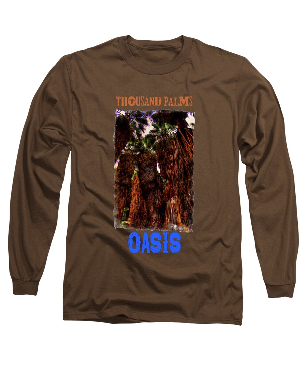 California Long Sleeve T-Shirt featuring the photograph Ancient Palms at Thousand Palms Preserve by Roger Passman