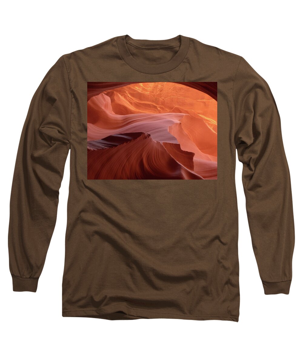  Long Sleeve T-Shirt featuring the photograph Antelope Canyon Arizona 2014 by Leizel Grant