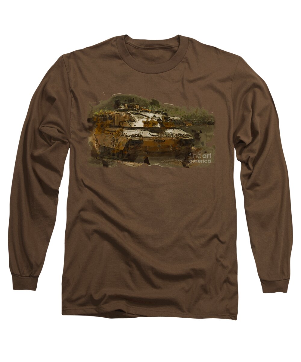 Army Long Sleeve T-Shirt featuring the digital art Challenger by Roy Pedersen