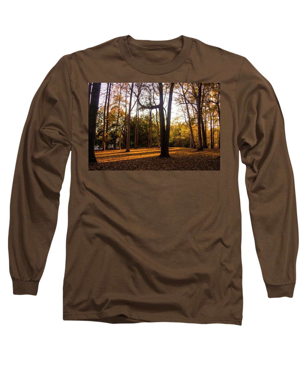 Autumn Long Sleeve T-Shirt featuring the photograph Autumn Falls by M Three Photos