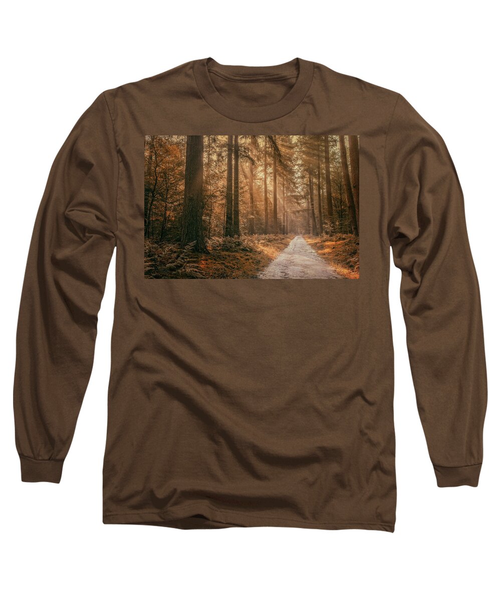 Autumn Long Sleeve T-Shirt featuring the photograph Autumn in the forest by Tim Abeln