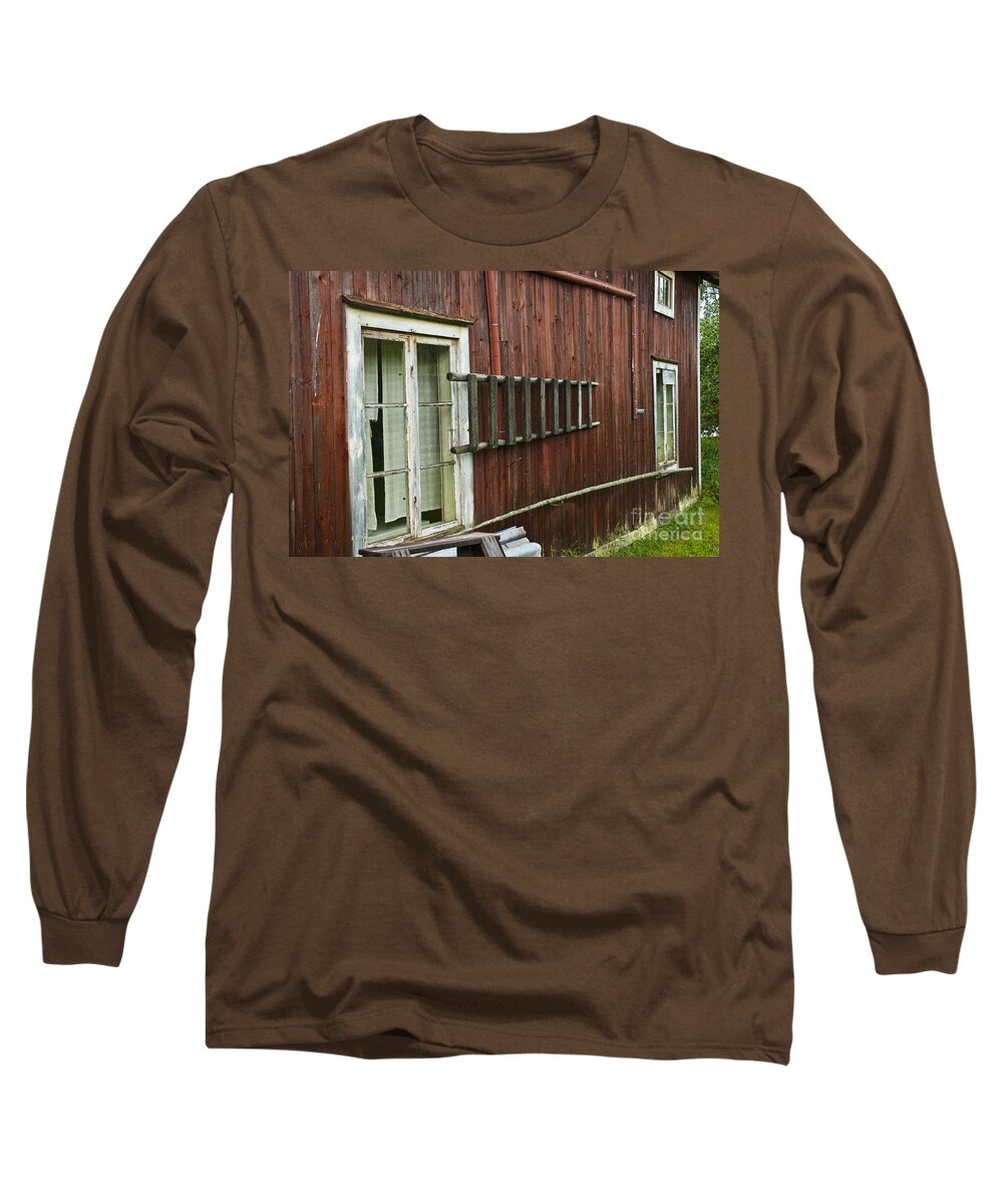 Dalarna Long Sleeve T-Shirt featuring the photograph Barn in Sweden by Micah May