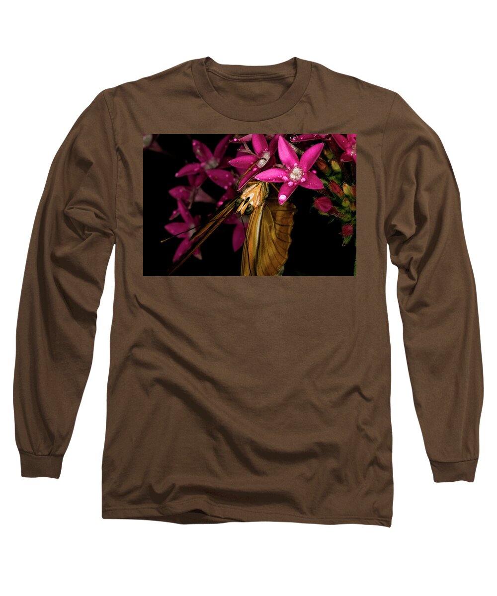 Jay Stockhaus Long Sleeve T-Shirt featuring the photograph Butterfly Face by Jay Stockhaus