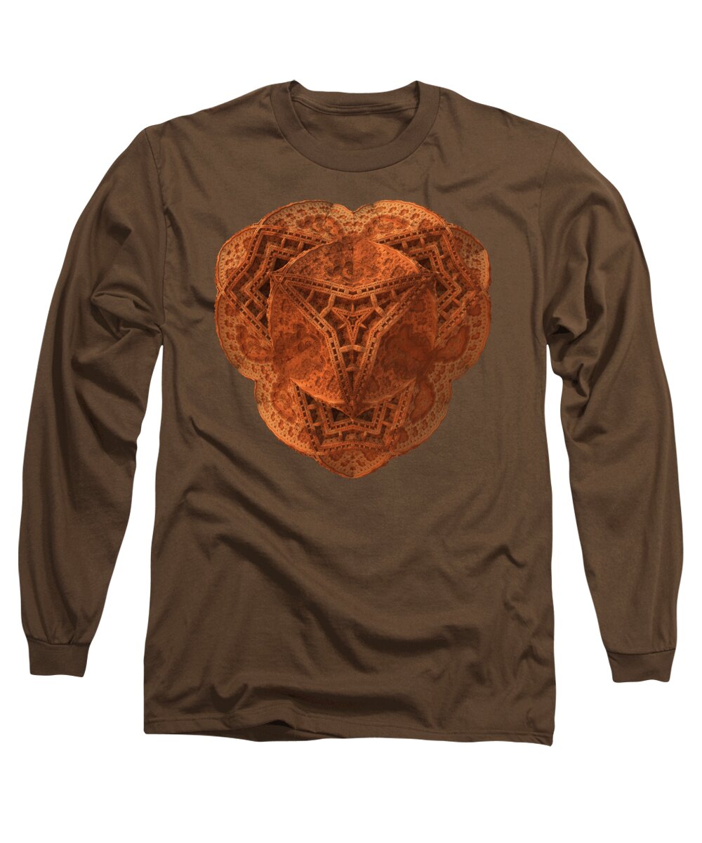 Carved Long Sleeve T-Shirt featuring the digital art Carved by Lyle Hatch
