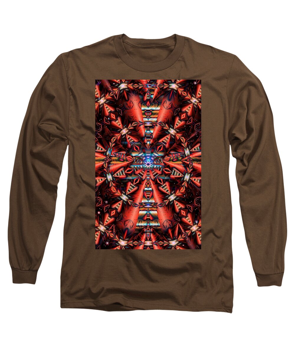 Gradient Long Sleeve T-Shirt featuring the digital art Centered by Ron Bissett