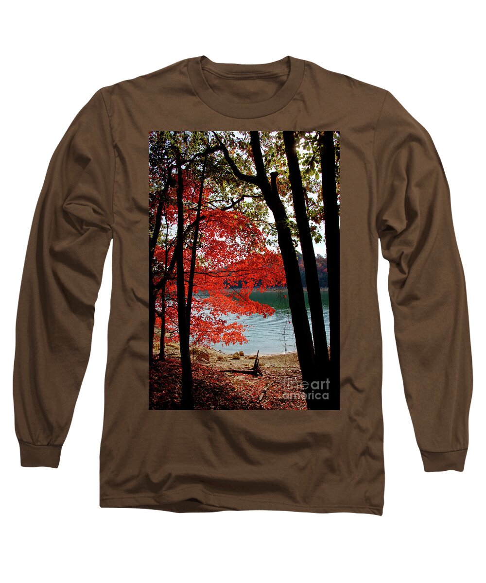 Cherokee Long Sleeve T-Shirt featuring the photograph Cherokee Lake Color by Douglas Stucky