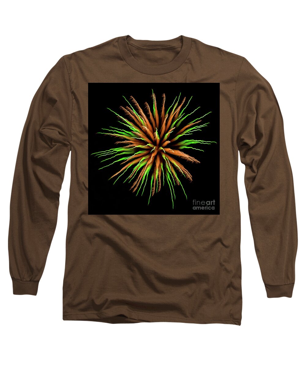 Fireworks Long Sleeve T-Shirt featuring the photograph Chihuly Starburst by Doug Sturgess