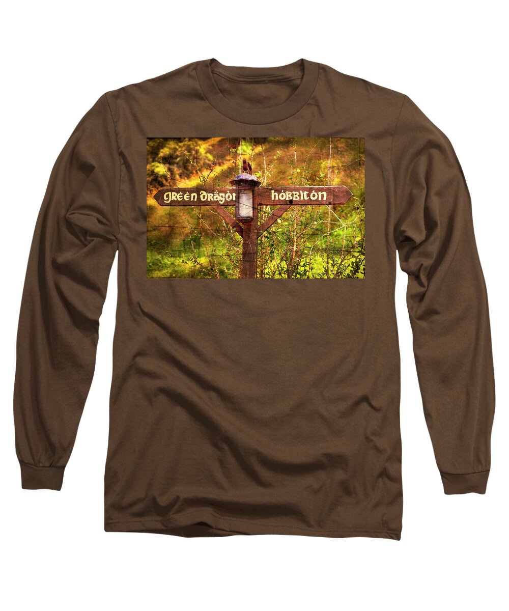 Hobbits Long Sleeve T-Shirt featuring the photograph Choose Your Path by Kathryn McBride