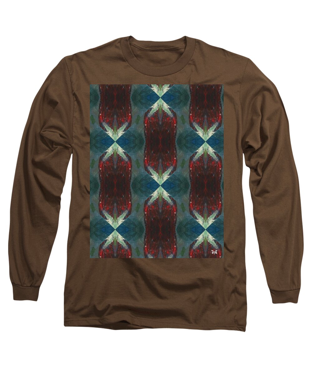 Abstracts Long Sleeve T-Shirt featuring the digital art Christmas Crackers Surprise by Maria Watt