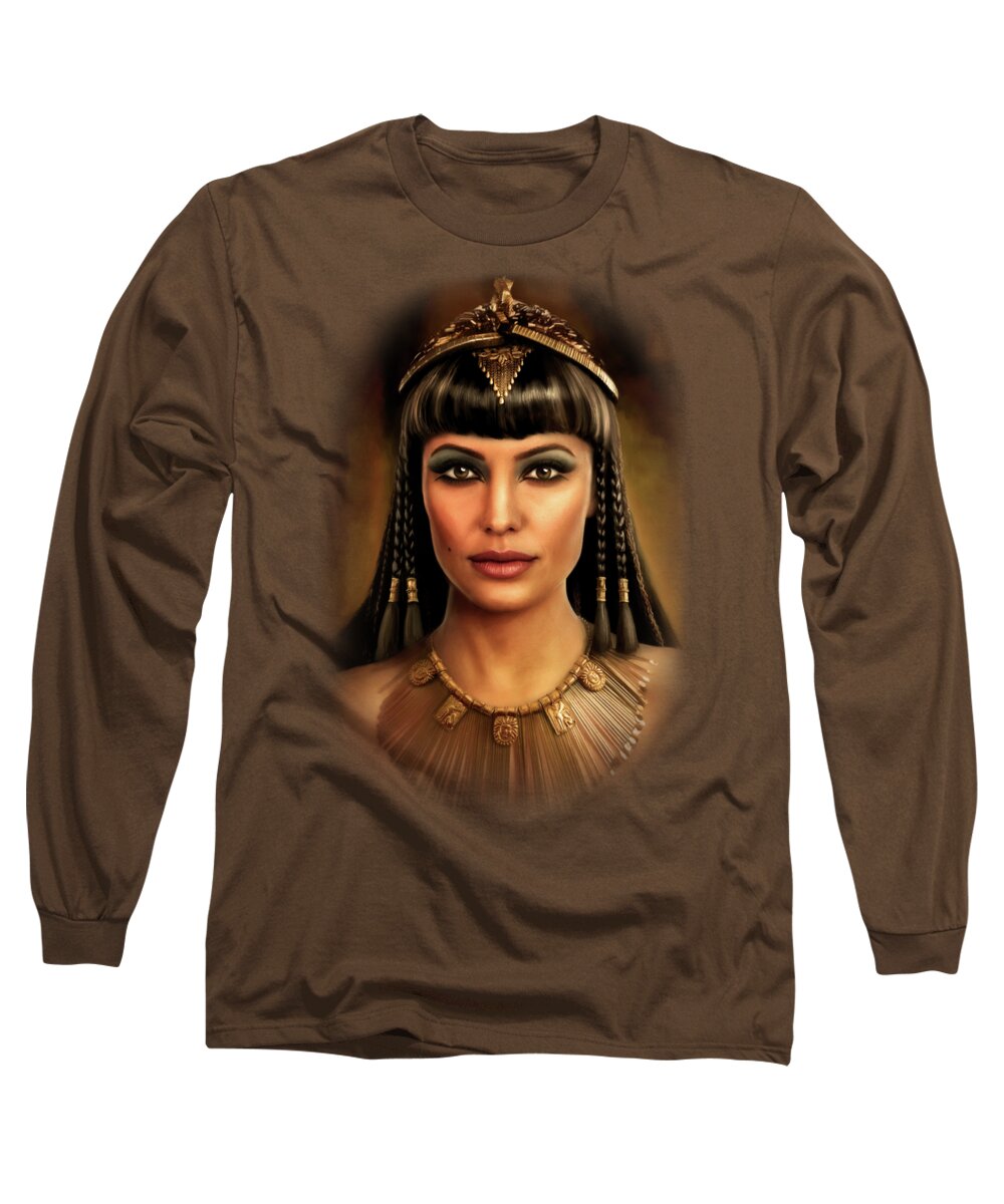  Long Sleeve T-Shirt featuring the painting Cleopatra by Joe Roberts