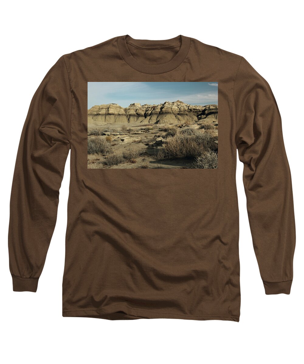 Shale Long Sleeve T-Shirt featuring the photograph Desert Sand Castles by David Diaz
