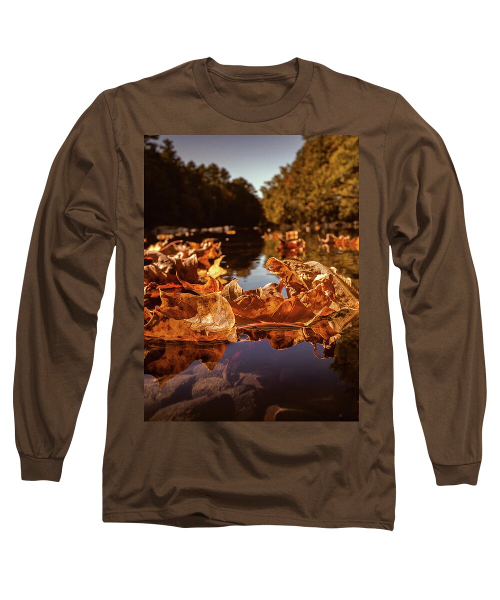 Landscape Long Sleeve T-Shirt featuring the photograph Down A Lazy River by Bob Orsillo