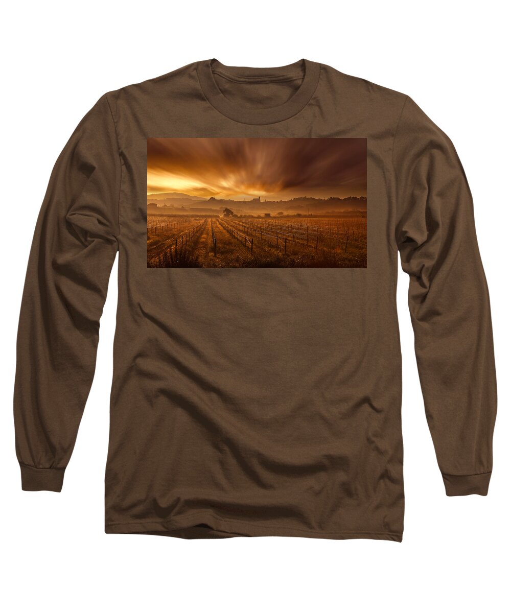 Landscape Long Sleeve T-Shirt featuring the photograph Explosion by Jorge Maia