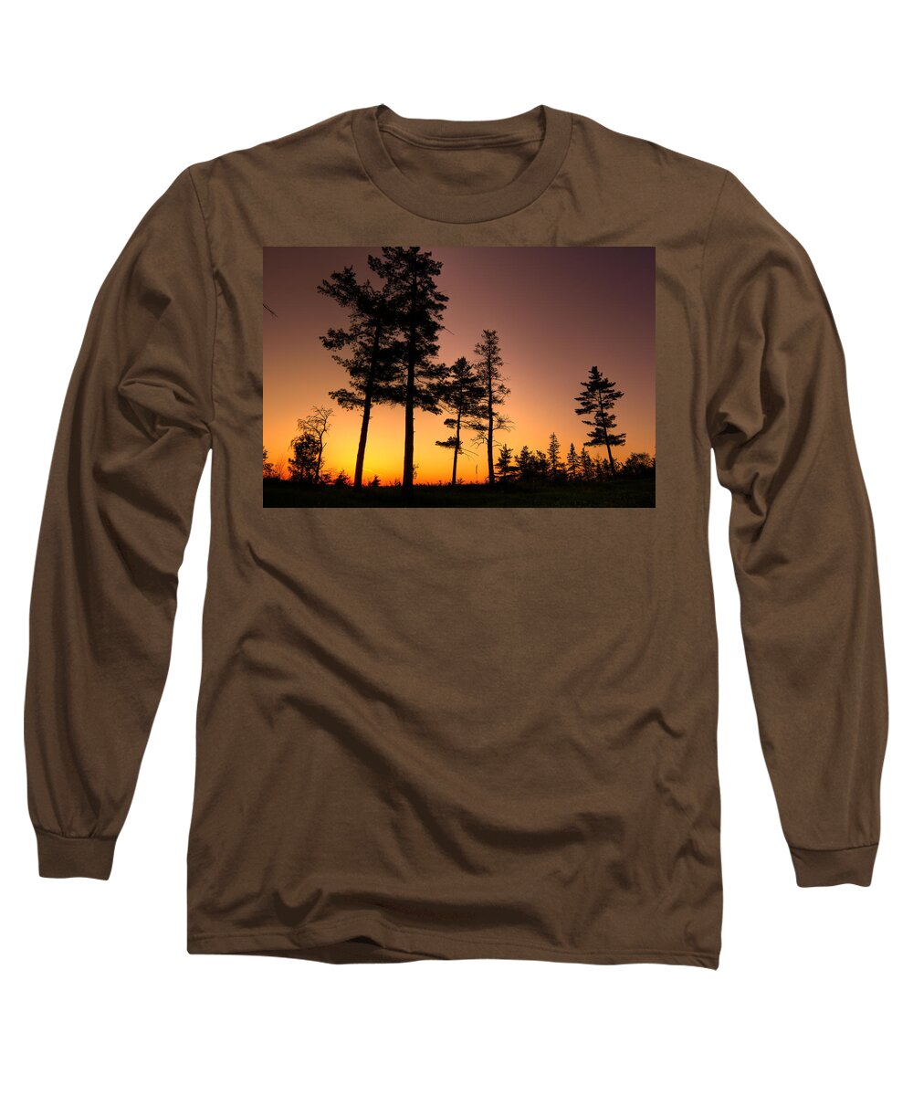 Sun Long Sleeve T-Shirt featuring the photograph FIRE in the SKY by Jakub Sisak