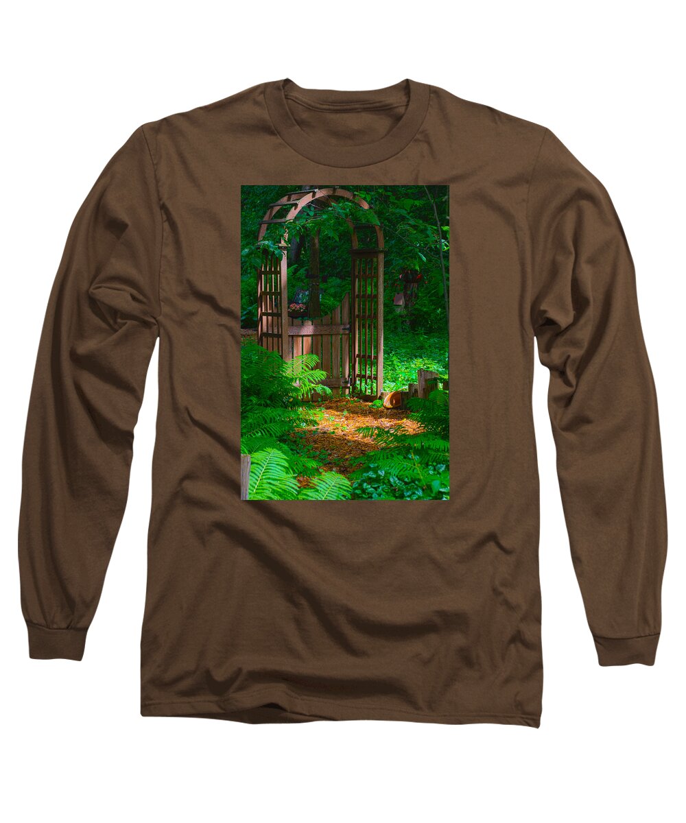 Forest Long Sleeve T-Shirt featuring the photograph Forest Gateway by Lynn Hansen