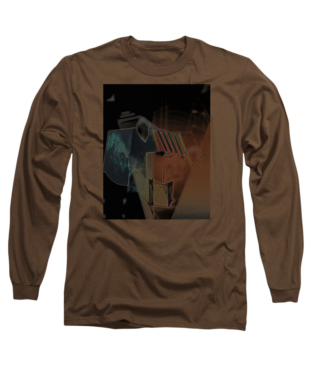 Abstruct Long Sleeve T-Shirt featuring the painting From the begining by Roro Rop