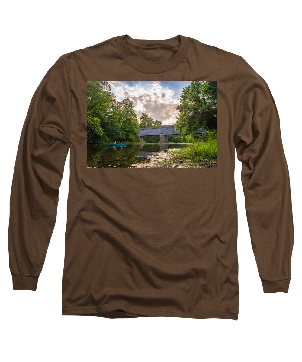 Pennsylvania Long Sleeve T-Shirt featuring the photograph Good to Canoe by Kristopher Schoenleber