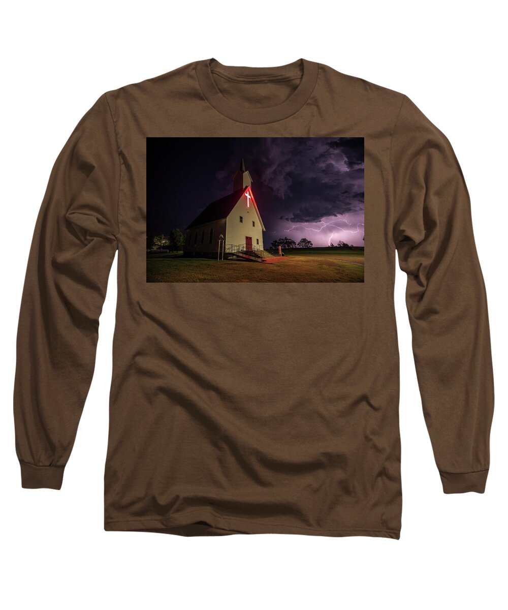 Prints Long Sleeve T-Shirt featuring the photograph Holier Than Thou by Aaron J Groen