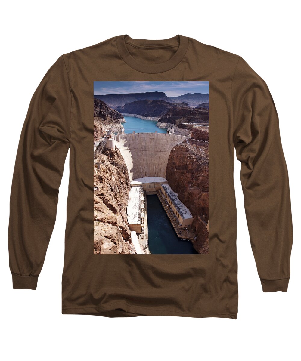 Hoover Long Sleeve T-Shirt featuring the photograph Hoover Dam II by Ricky Barnard