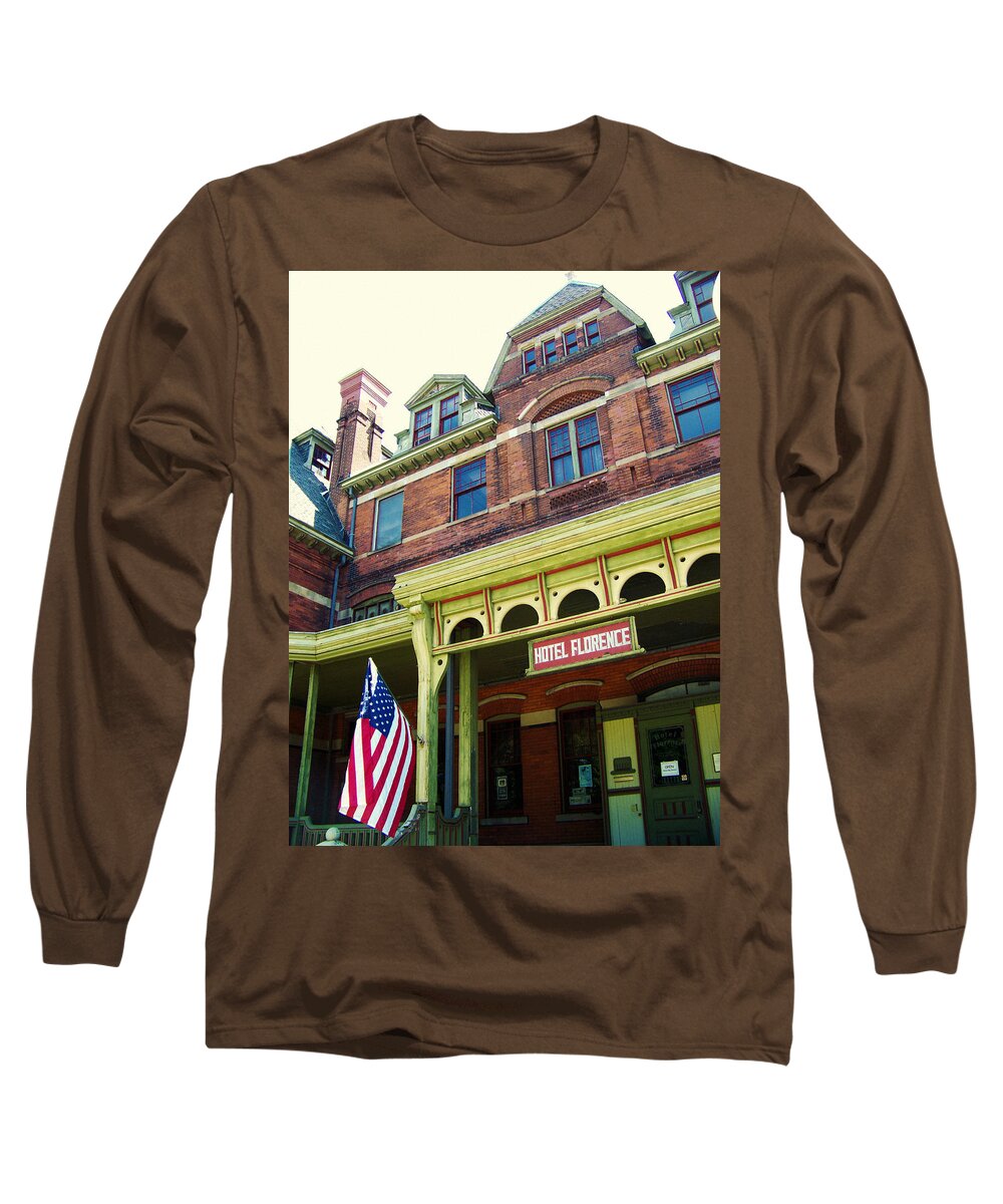 Pullman National Monument Long Sleeve T-Shirt featuring the photograph Hotel Florence Pullman National Monument by Kyle Hanson