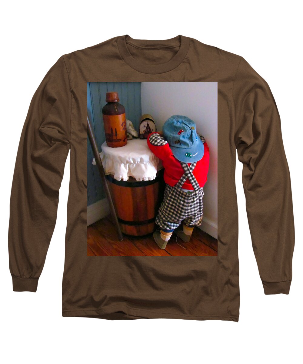 Child Long Sleeve T-Shirt featuring the painting I shouldn't have done it by Jeelan Clark