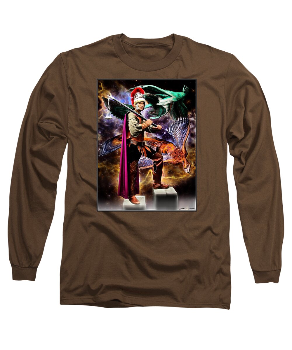 Fantasy Long Sleeve T-Shirt featuring the painting In An Alternate Reality by Jon Volden