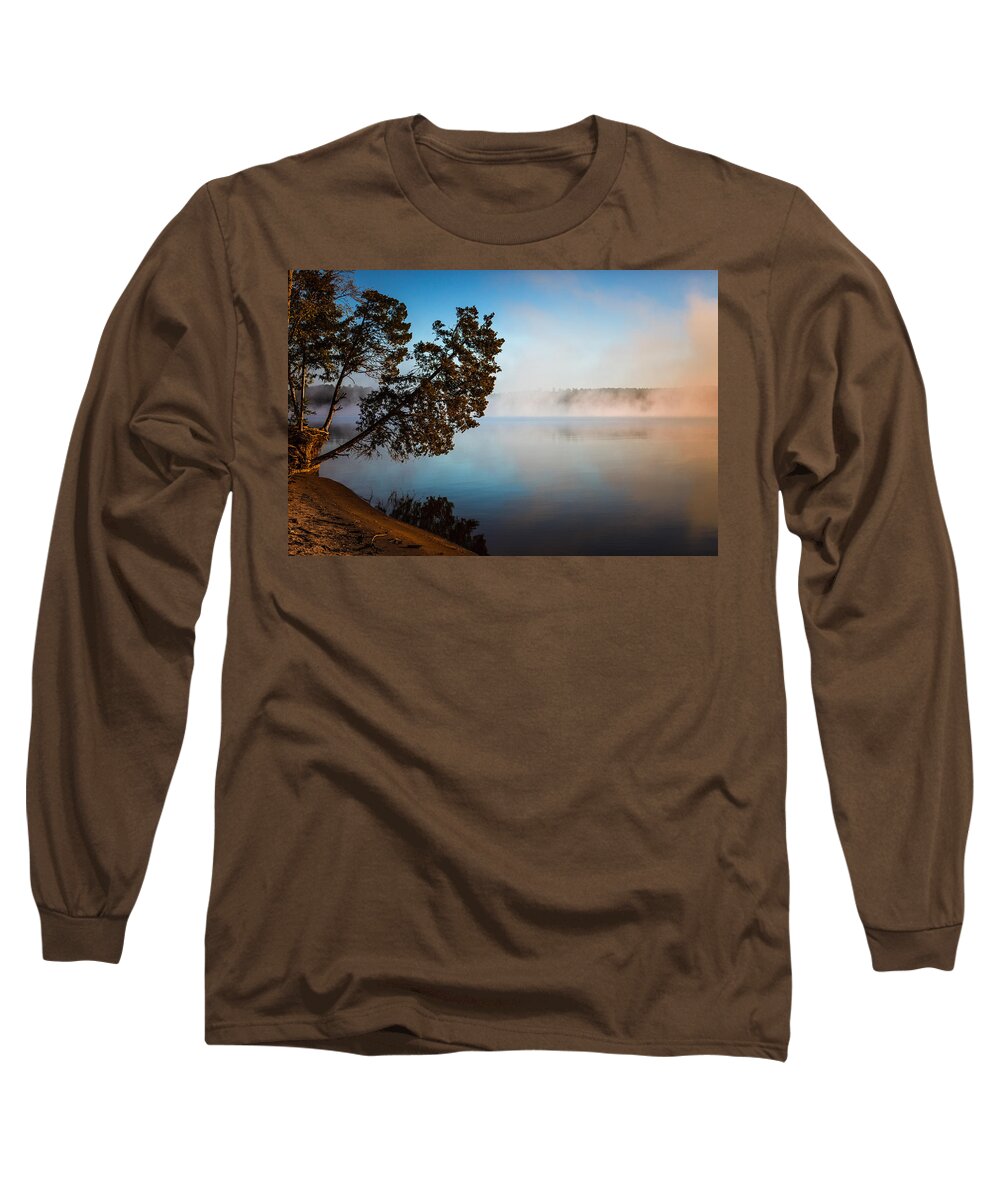 Fog Long Sleeve T-Shirt featuring the photograph Lake Wateree by Jessica Brown