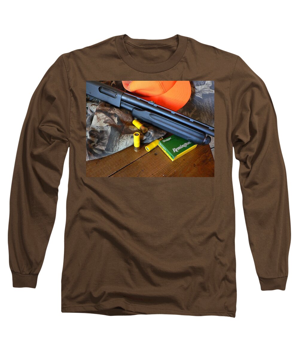 Shotgun Long Sleeve T-Shirt featuring the photograph Let's Go Hunting by Buck Buchanan