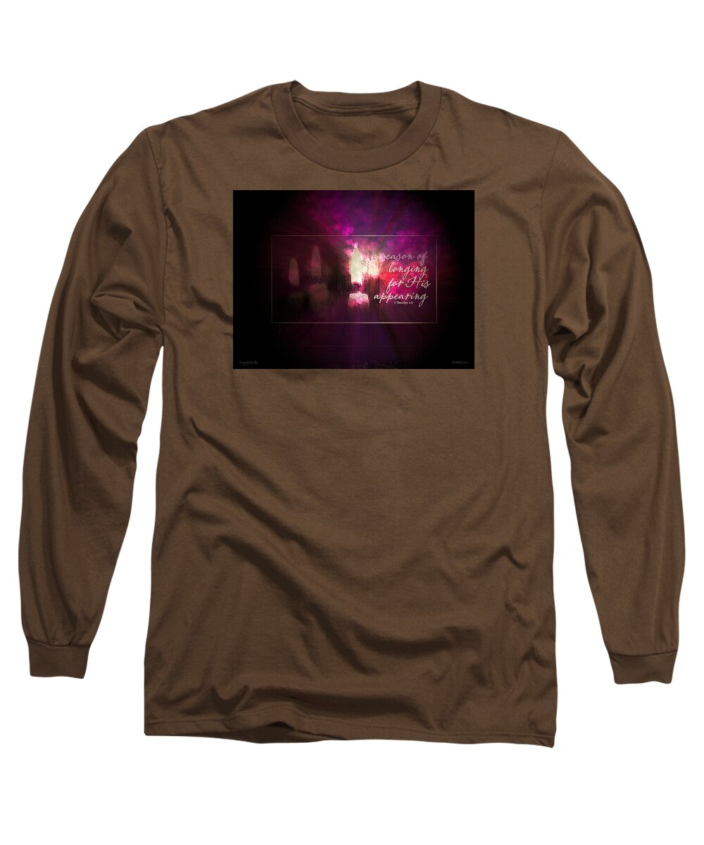 Longing For Him Long Sleeve T-Shirt featuring the digital art Longing For Him by Christine Nichols