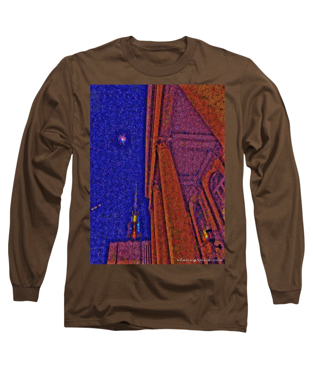 Church Long Sleeve T-Shirt featuring the digital art Look Up You by Vincent Green