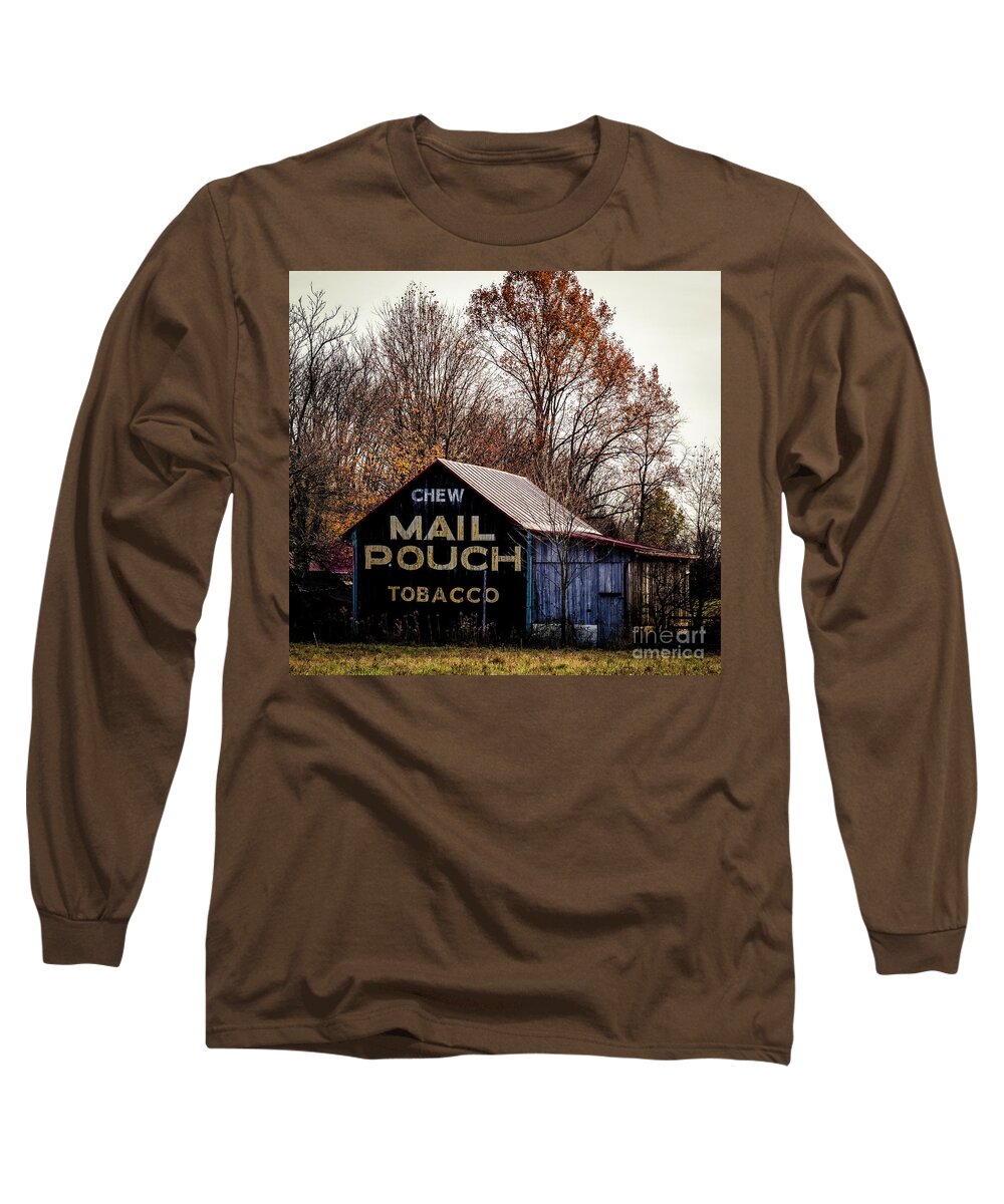 Old Long Sleeve T-Shirt featuring the photograph Mail Pouch Barn by Mary Carol Story