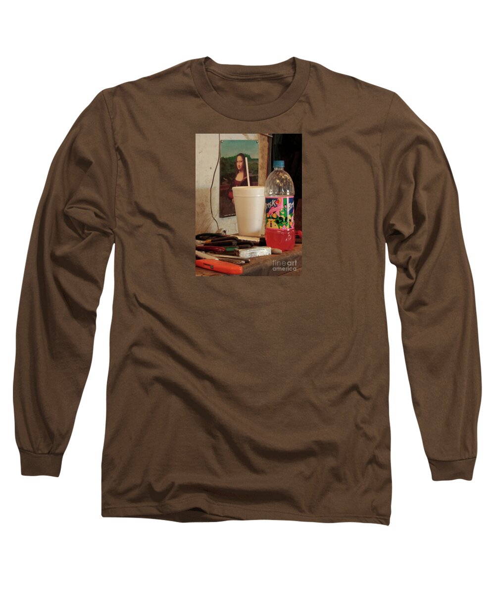 Humor Long Sleeve T-Shirt featuring the photograph MONAs SODAS by Joe Pratt