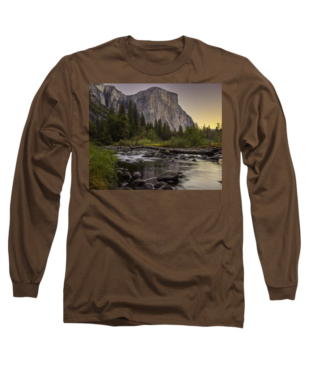 Art Long Sleeve T-Shirt featuring the photograph Morning Salutes El Capitan by Denise Dube