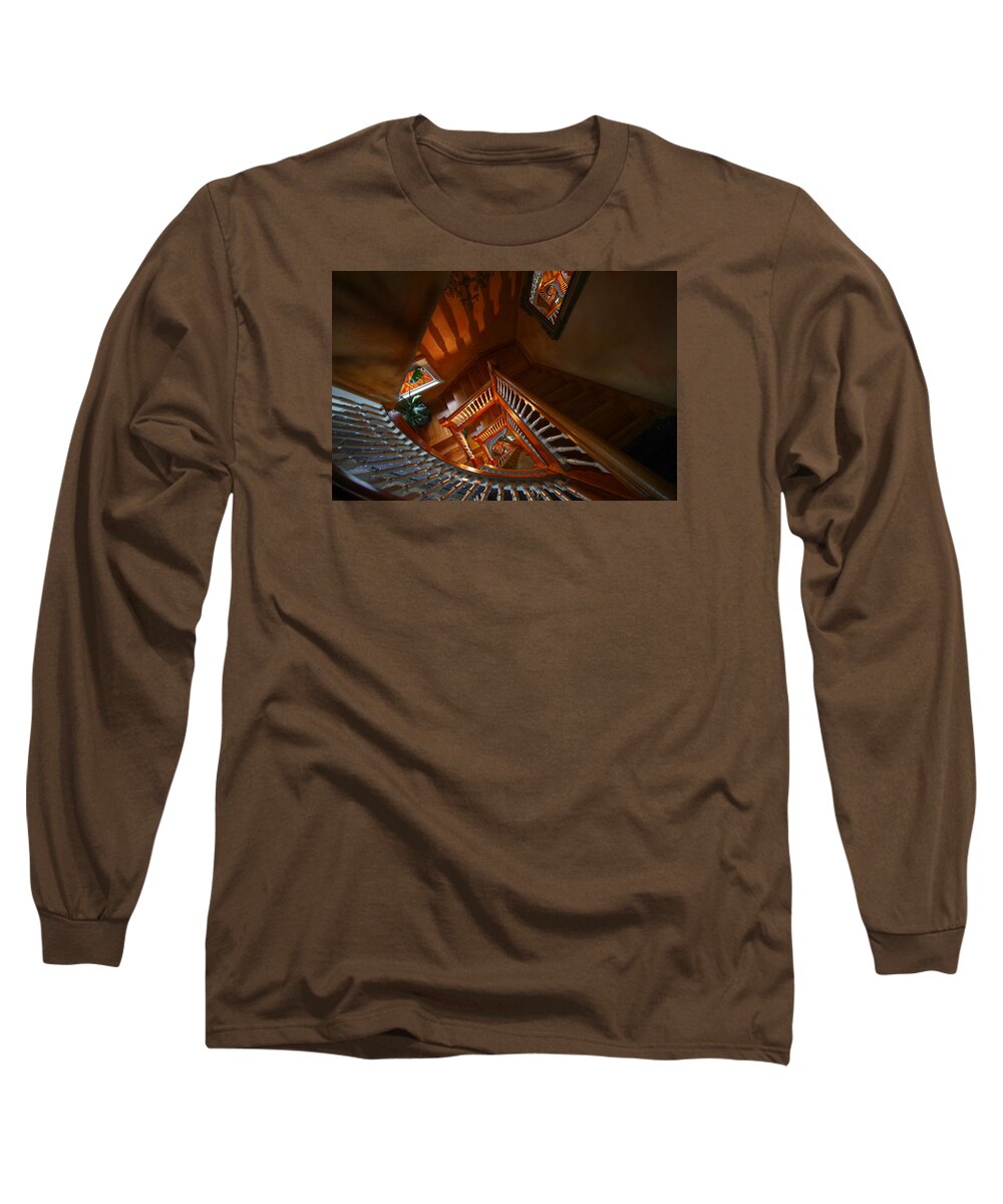 Stairs Long Sleeve T-Shirt featuring the photograph No Way out by Robert Och