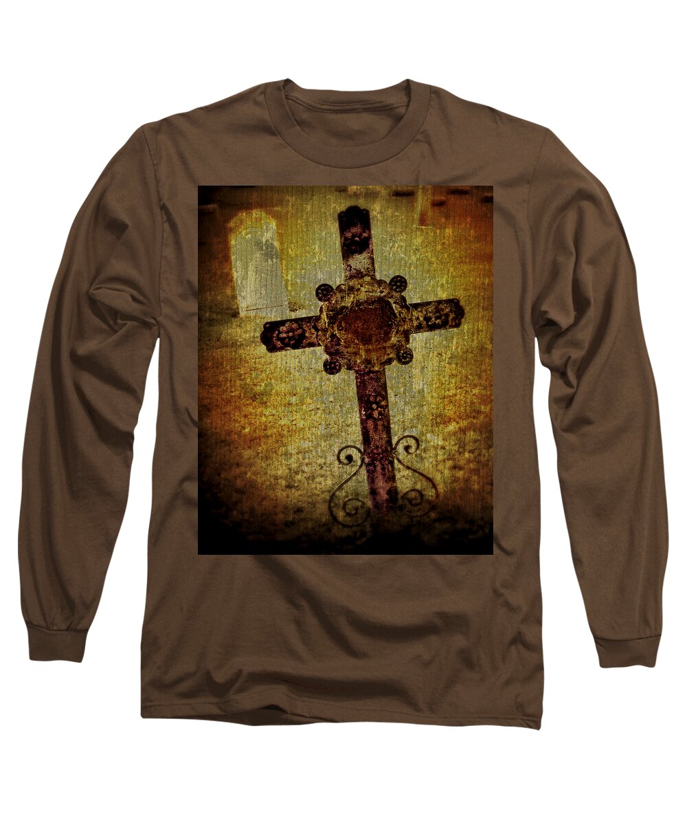 Cross Long Sleeve T-Shirt featuring the photograph Old Cross by Perry Webster